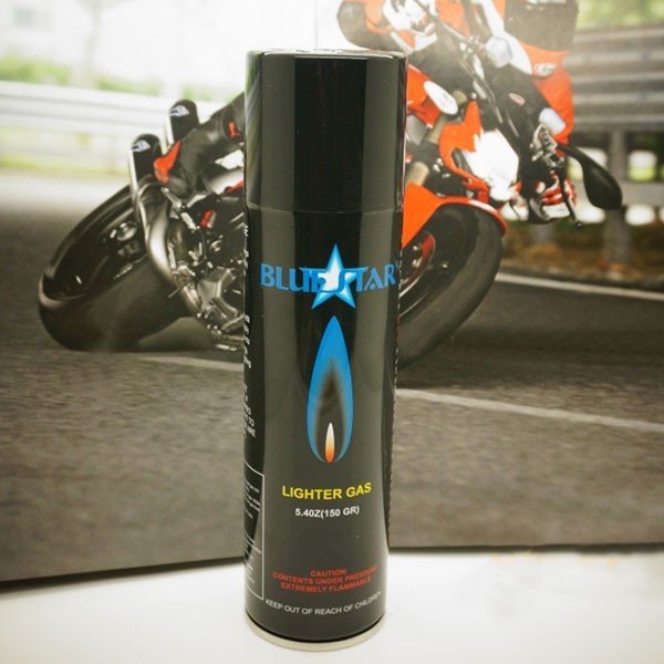 Vỏ Bình bơm đen Blue Star 150gr kèm 5 đầu bơm chuyên dụng dành cho các loại Hột Quẹt Bật Lửa gas