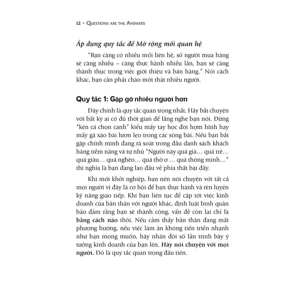 Câu Hỏi Là Câu Trả Lời Hỏi Đúng Bán Được - Bản Quyền