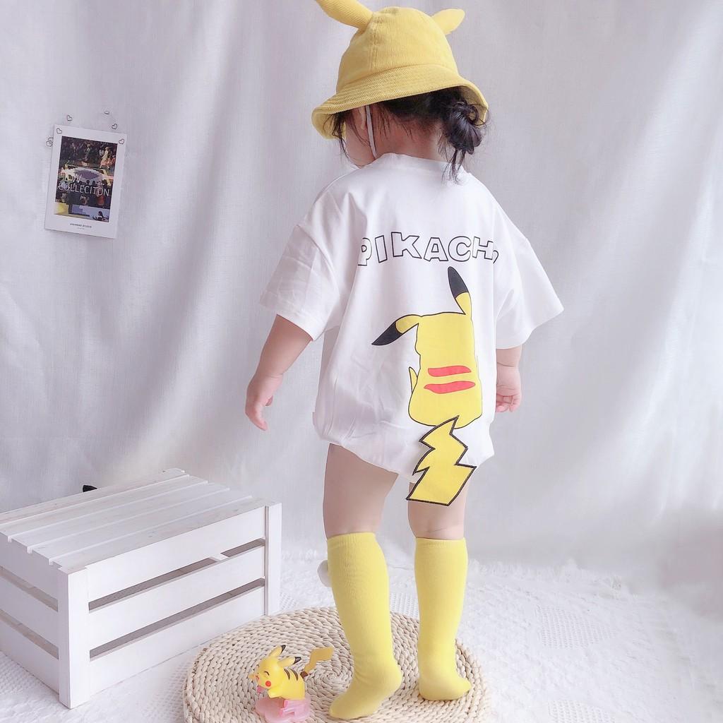 Body cộc tay Pikachu siêu dễ thương phong cách Hàn cho bé 3-24m