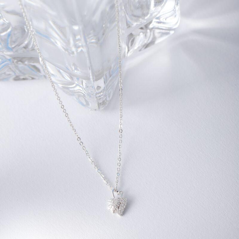 Vòng cổ bạc Bling It quả tùng hạt đá BIVC220