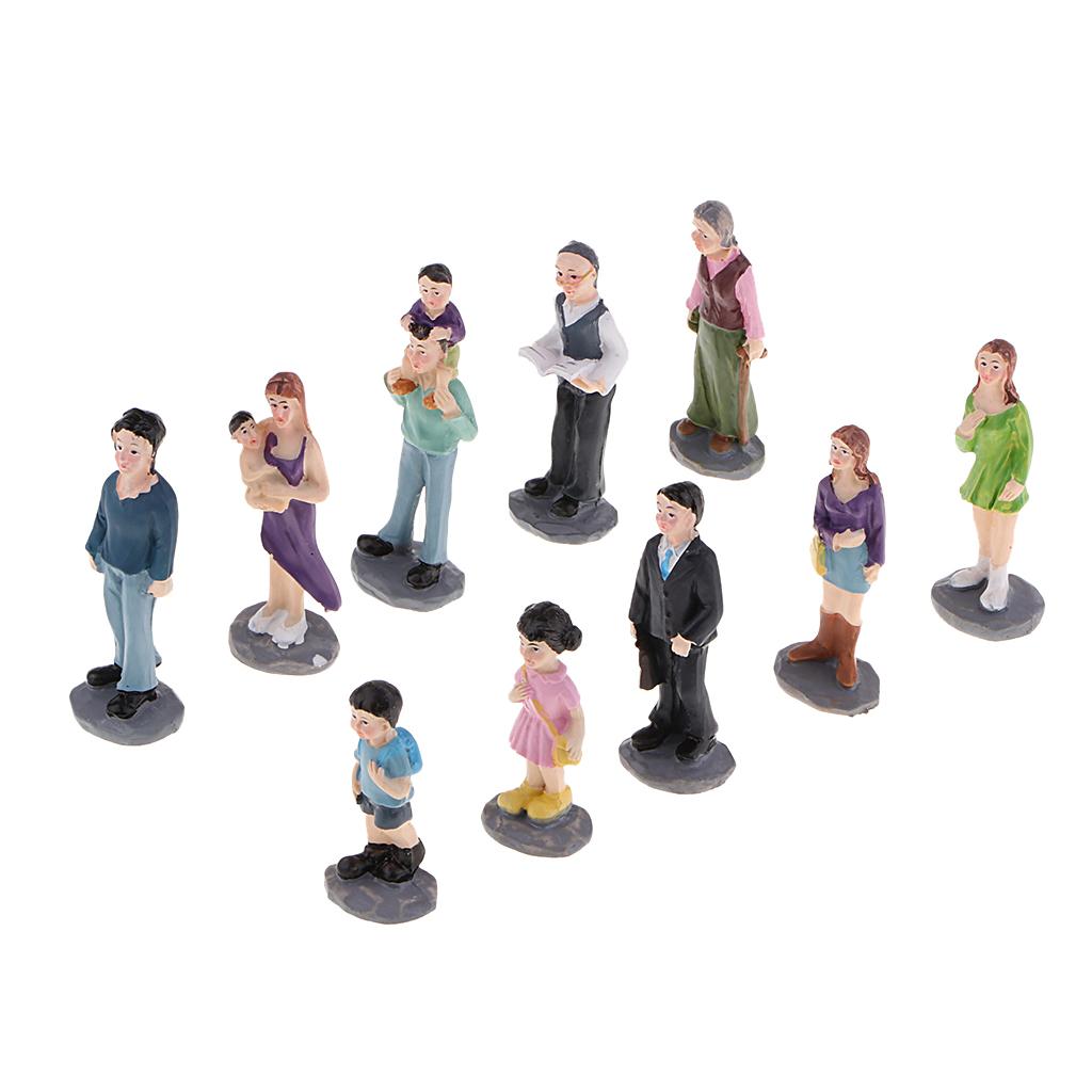 10 Chiếc Nhựa Mô Hình Hình Nhân Vật Người Cát Bàn Mô Hình Cảnh Phụ Kiện