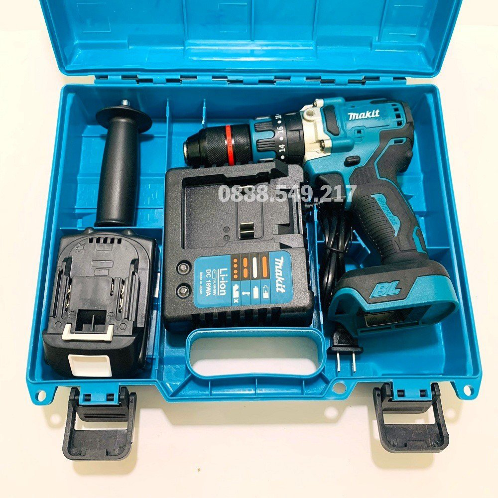 Khoan Pin Chuyên Dụng 199V Có Búa, Pin 10 CELL AutoLock 13 Ly Không Chổi Than - Chuyên Khoan, Bắt Vít, Bắn tôn Cực Khỏe