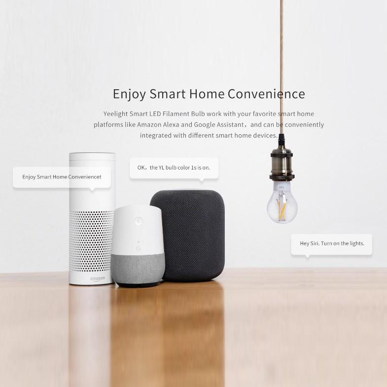 Yeelight Bóng Đèn LED Thông Minh E27 Tiết Kiệm Năng Lượng Và Tùy Chỉnh Thích Hợp Ứng Dụng Mijia Apple Homekit