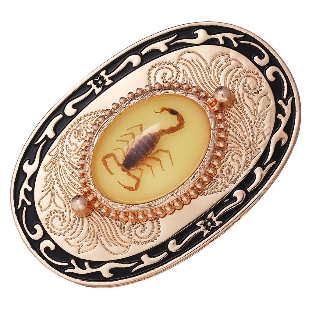 Men' Belt Buckle Alloy Classic Buckle for Leather Belts Tin Color