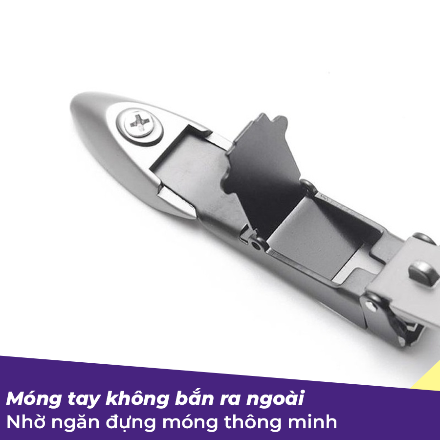 Bấm Móng Tay Chân Mini Chất Liệu Thép Nguyên Khối Đạt Chuẩn Y Tế, Tích Hợp Ngăn Đựng Móng Sạch Sẽ, Phù Hợp Làm Quà Tặng