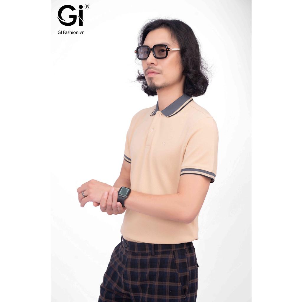 Áo Polo nam màu vàng bò, chất liệu cotton co giãn thấm 4 chiều hút mồ hôi (MPC30305