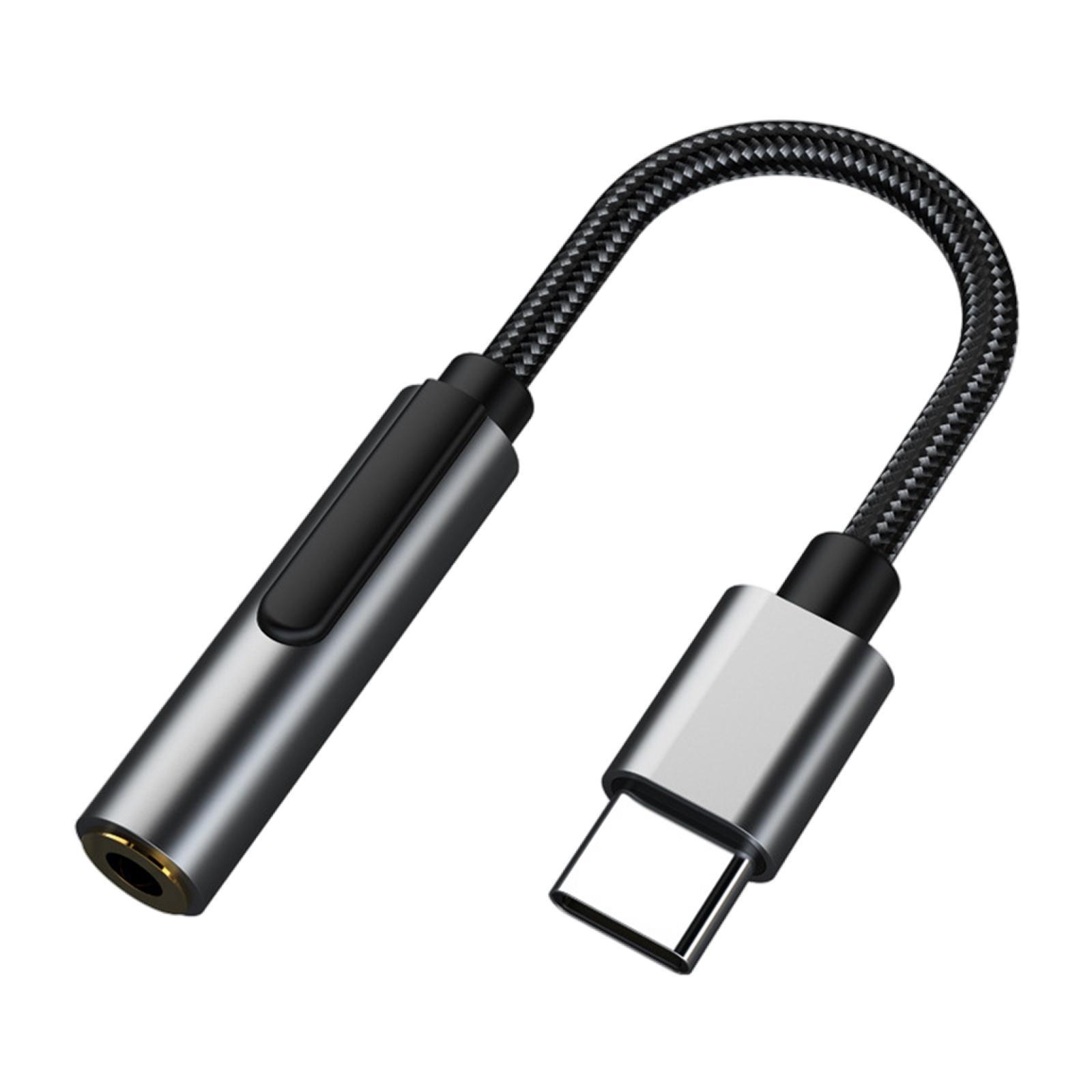 USB to 3.5mm Female Headphone Adapter, Headphone Audio Adapter, Stereo to