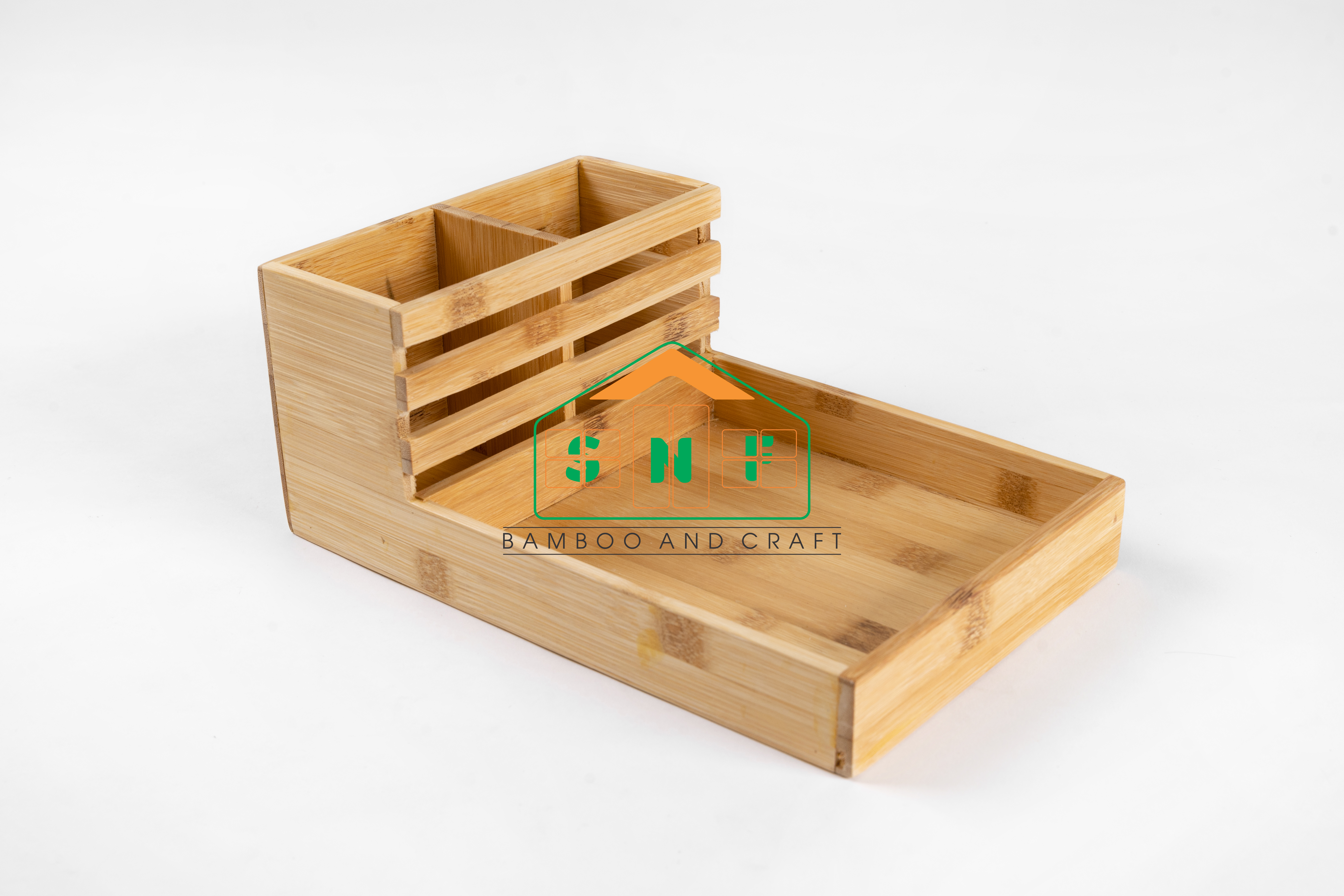 Khay Đựng Đũa Thìa, Gia Vị Đa Năng Bằng Gỗ Tre Sang Trọng- SNF Bamboo and Craft