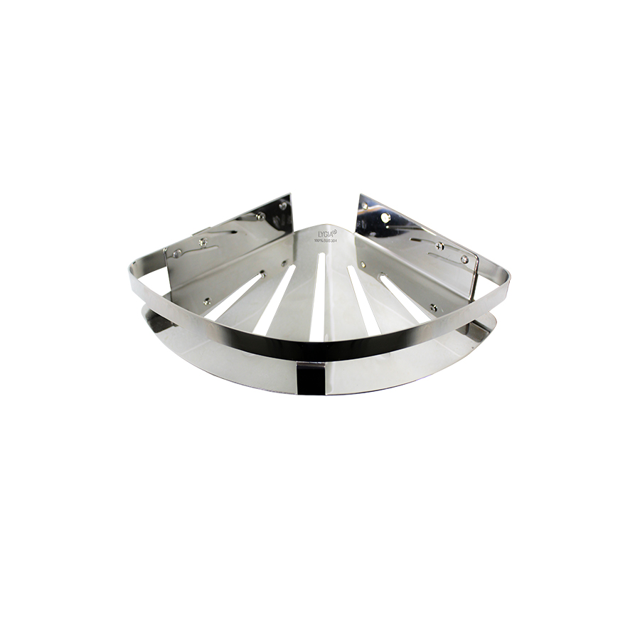 KỆ góc đôi phòng tắm 100% INOX 304