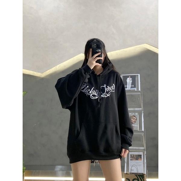 Hoodie nie ngoại hoodie unisex black forver