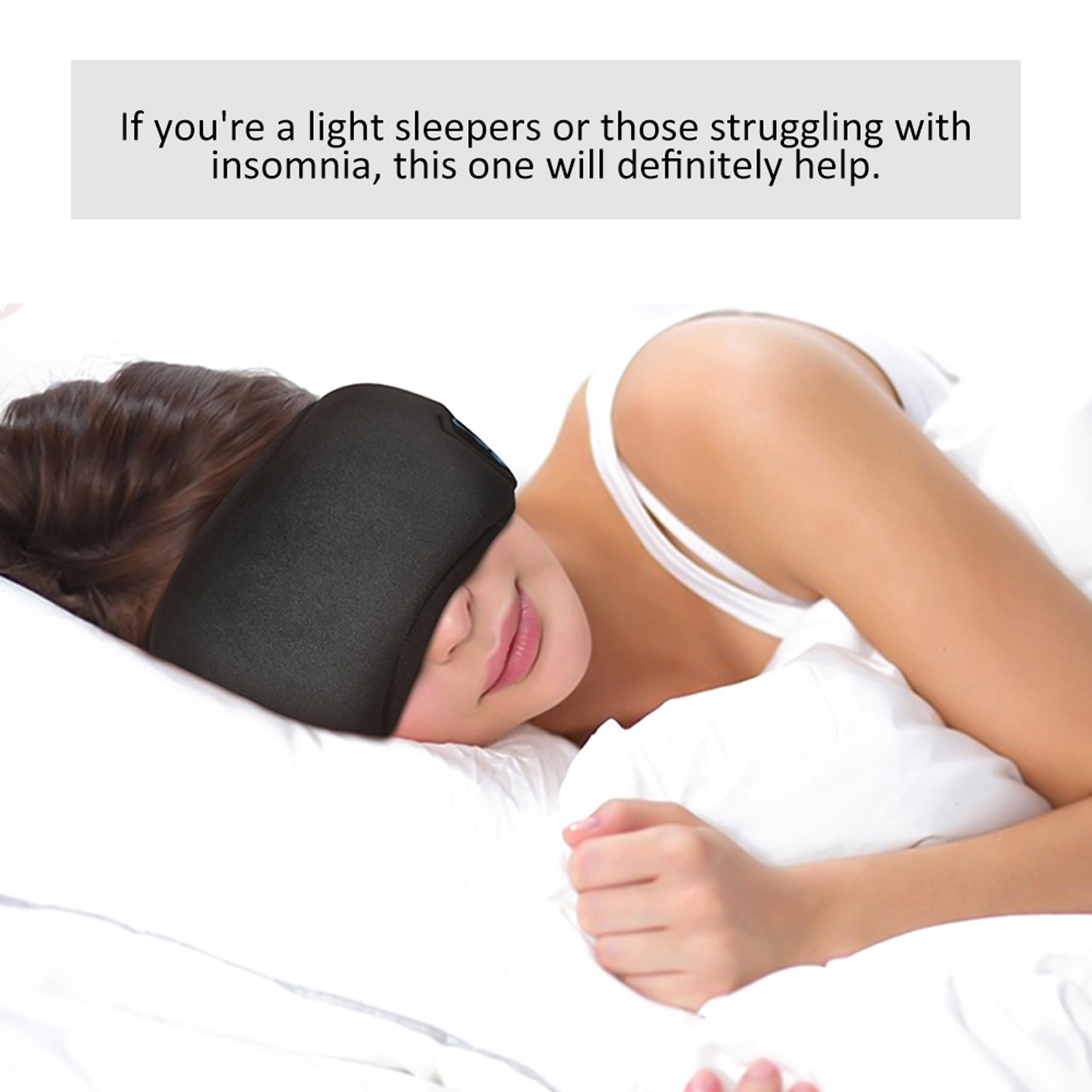 Mặt Nạ Ngủ Có Tai Nghe Mềm Không Dây Stereo BT