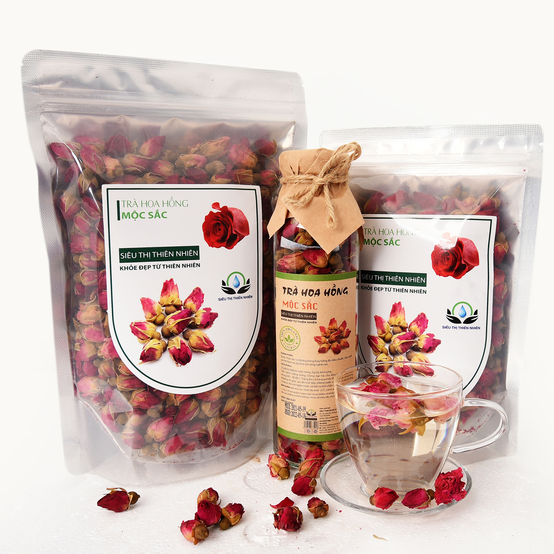 Trà Hoa Hồng Sấy Khô Mộc Sắc 100g