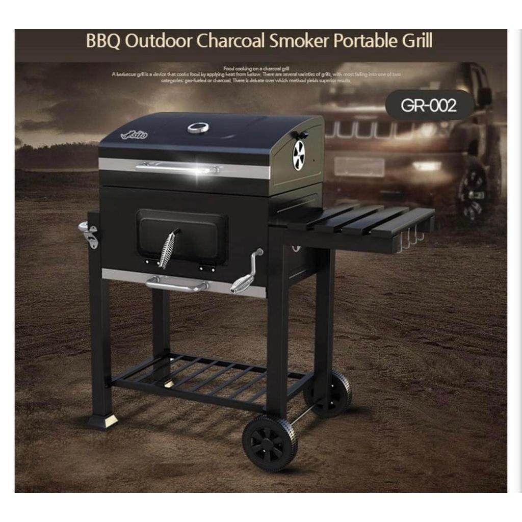 Bếp Nướng Than Hoa Ngoài  Trời BBQ SITO, Chất Liệu Thép Sơn Chịu Nhiệt Mạ Chrome, Dùng Cho Gia Đình, Nhà Hàng, Nhập Hàn