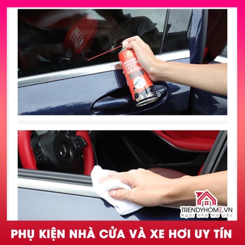 Chai xịt bôi trơn gioăng cửa kính ô tô xe hơi dung dịch bảo dưỡng làm mới cao su chống kẹt, phá rỉ sét