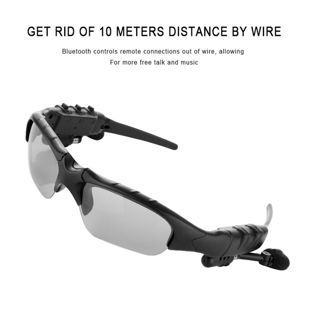 Sports Bluetooth Sunglasses Headset Headphone for Men Earpiece Hands-Free