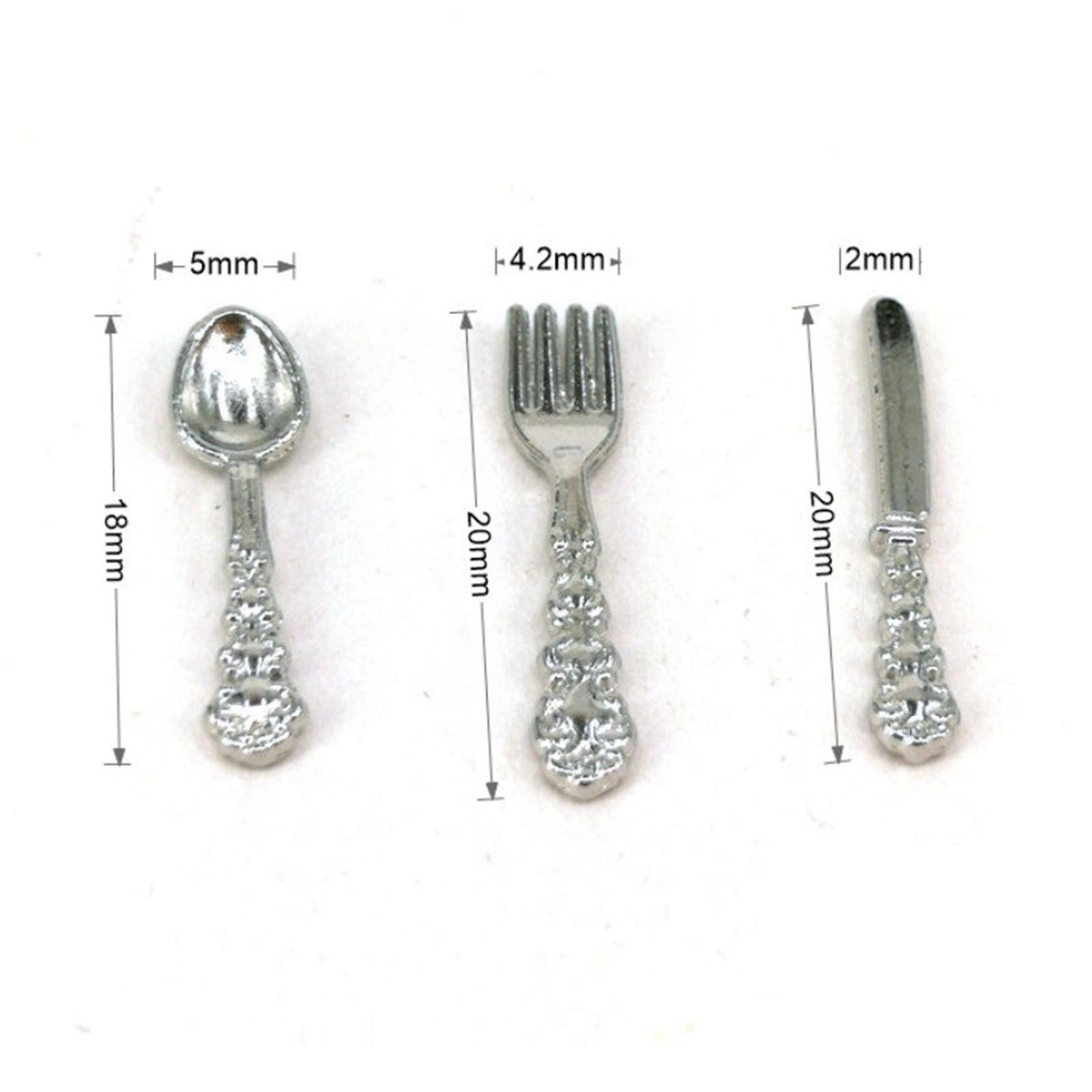 1:12 Dollhouse Miniature Tableware Toys 1/12  Spoon Set