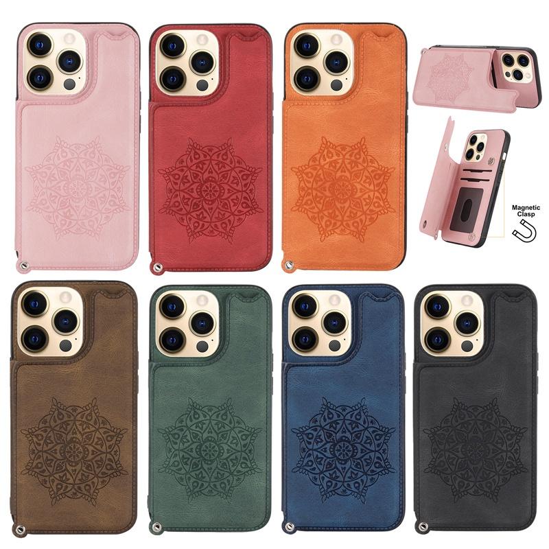Ốp điện thoại TPU dẻo mặt lưng da có ngăn đựng thẻ cho iPhone 13 Mini 13 Pro Max