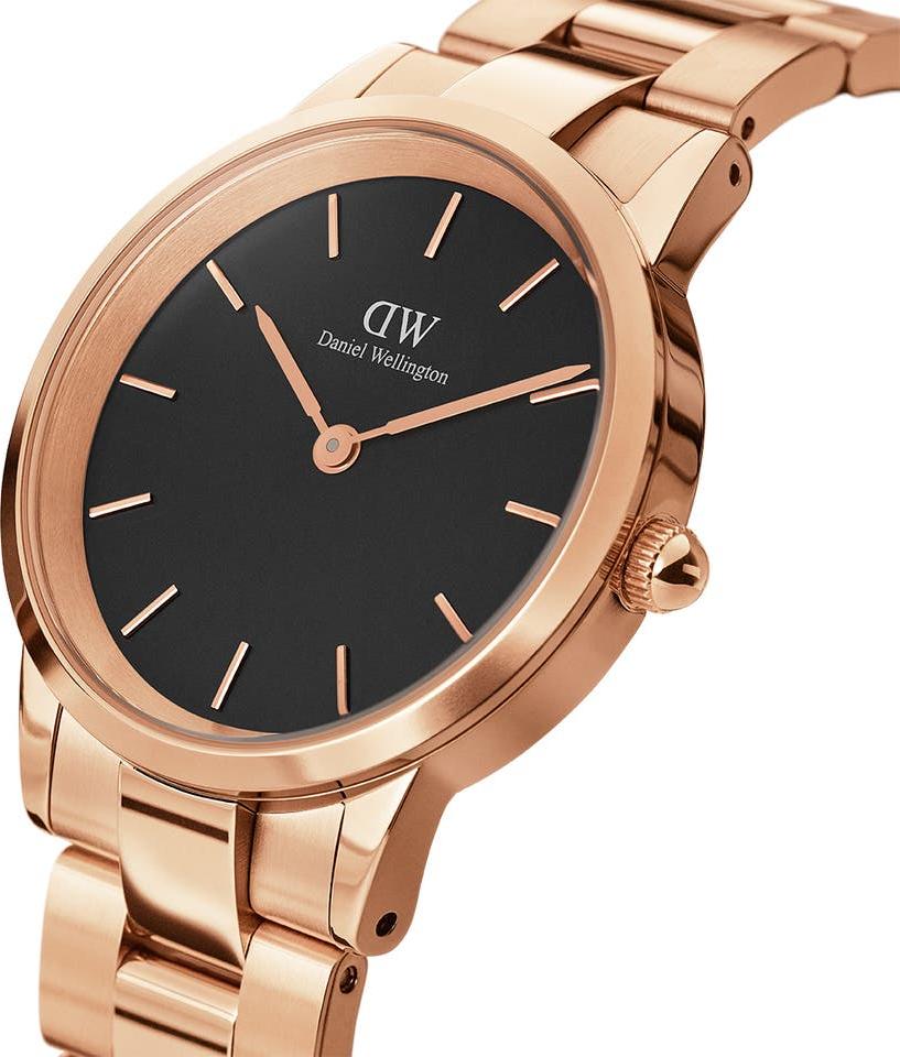 Đồng hồ nữ Daniel Wellington Iconic Link Rose Black 28mm DW00100214