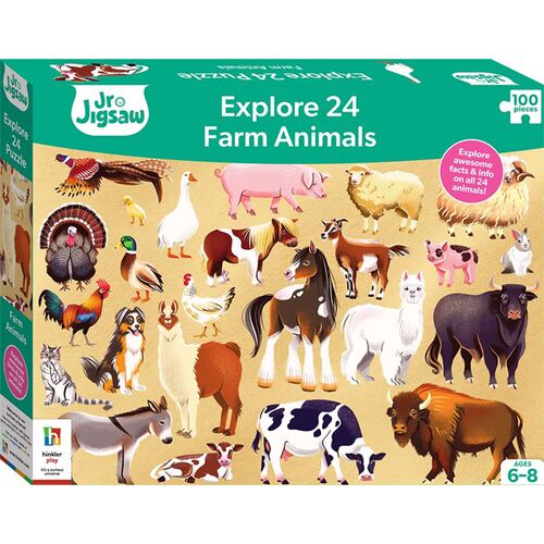 Junior Jigsaw Explore 24: Farm Animals