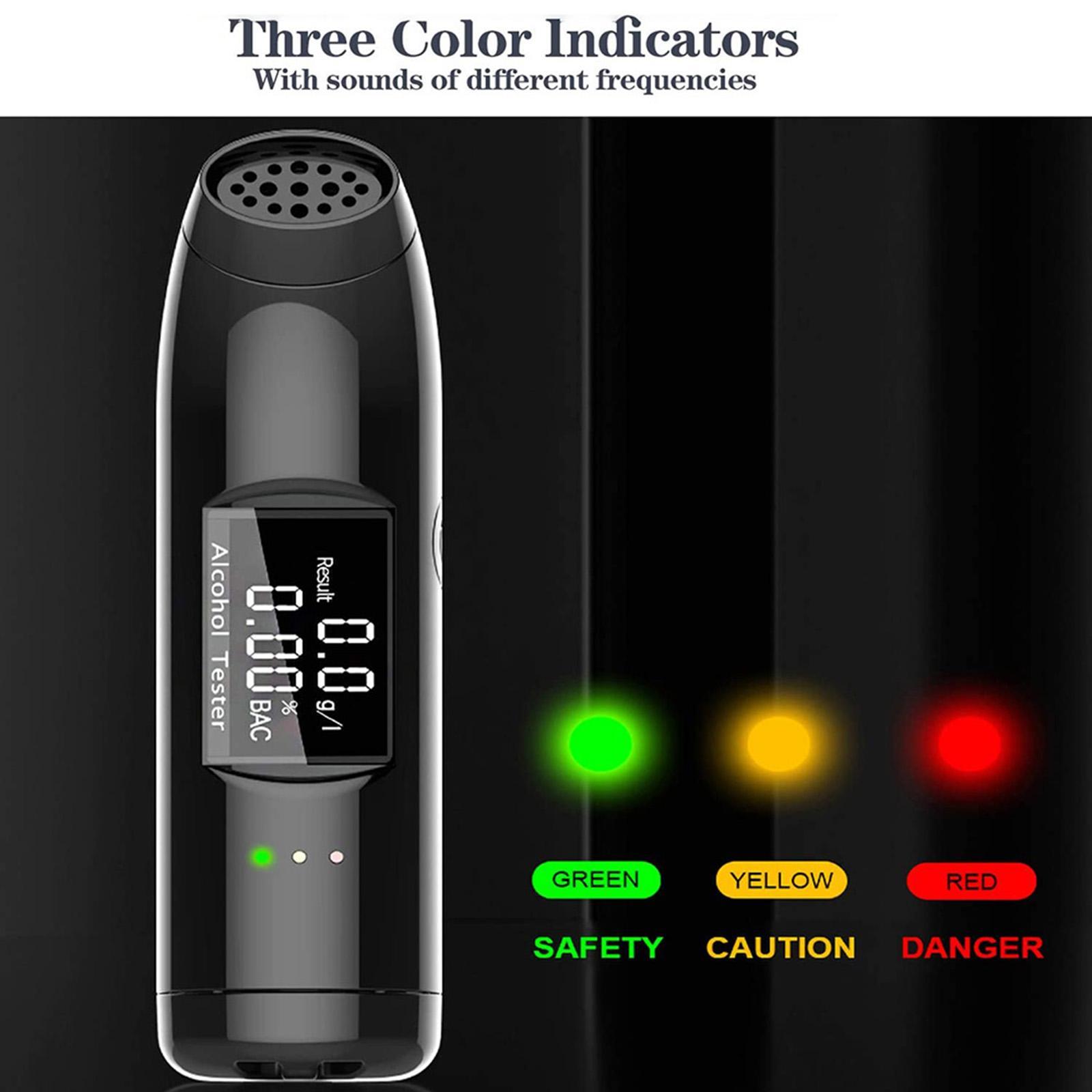 LCD Alcohol Tester Analyzer Breathalyser w/Sound Alarm