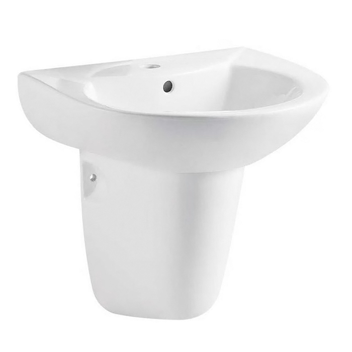 Chậu Lavabo sứ men Nano tuyết chân treo Eurolife EL-LVB01