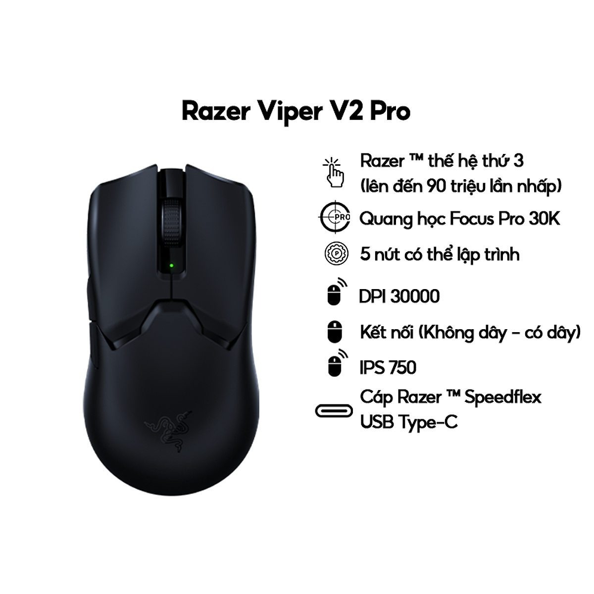 Chuột Razer Viper V2 Pro [Mới, hàng chính hãng