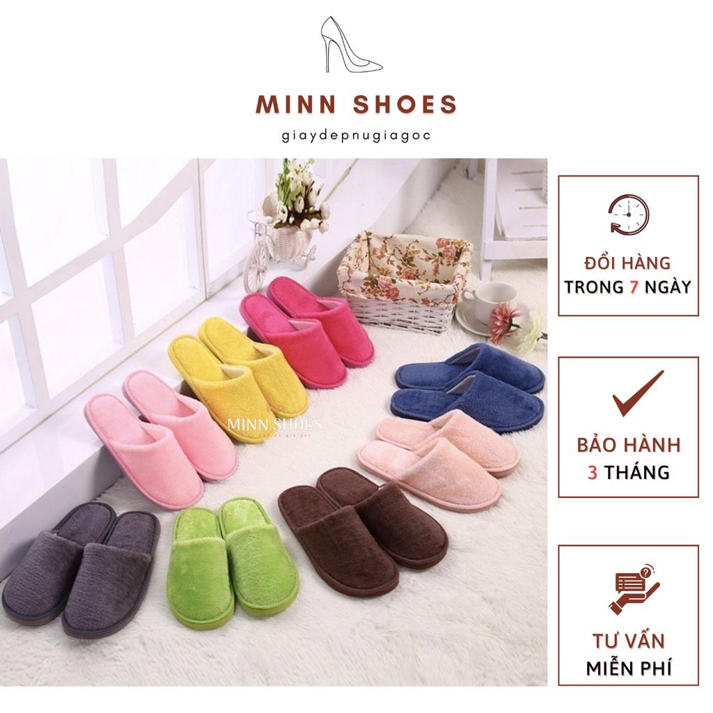 Dép bông đi trong nhà nam nữ ấm áp