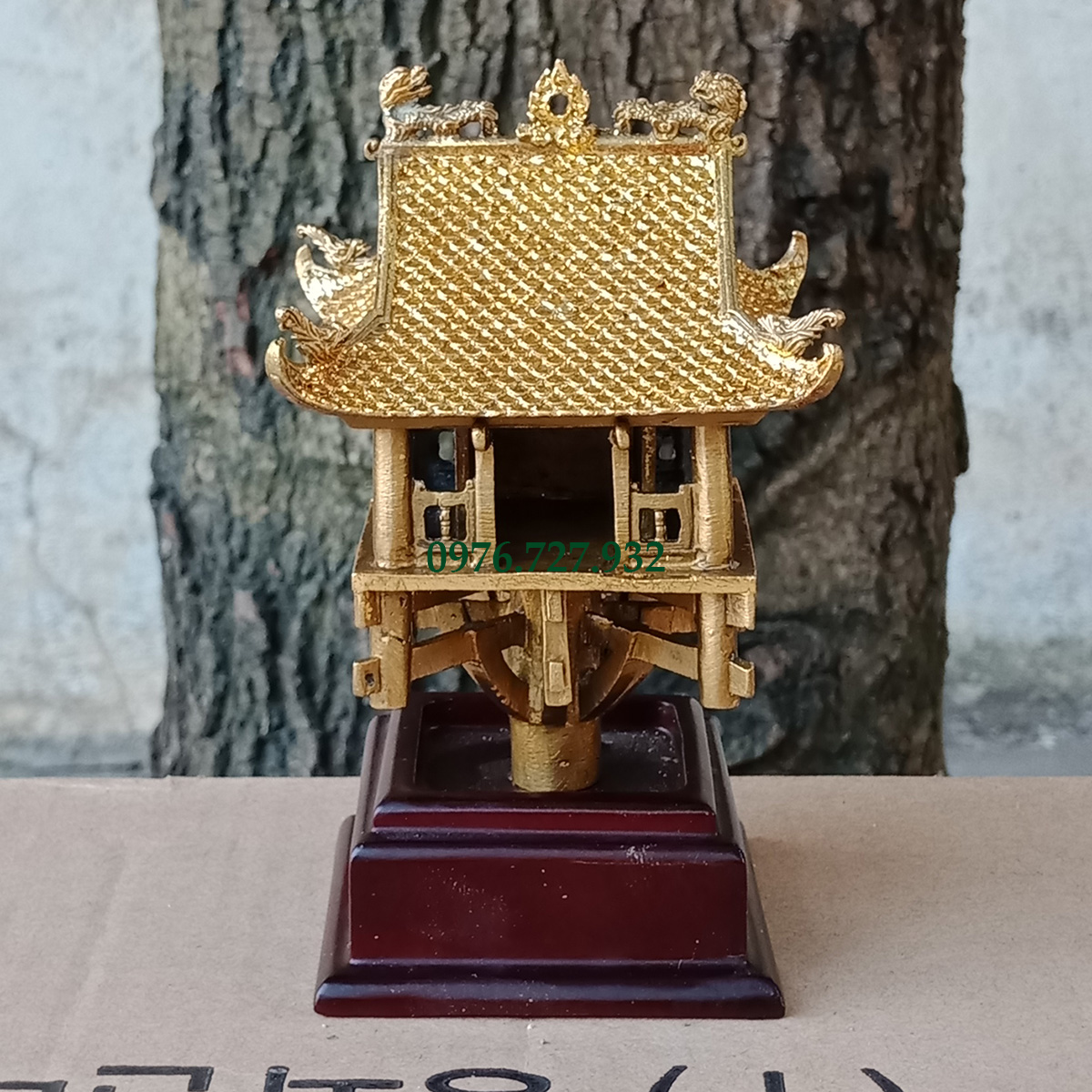 Chùa 1 cột bằng đồng cao 13cm, chùa một cột quà tặng ý nghĩa cho khách nước ngoài
