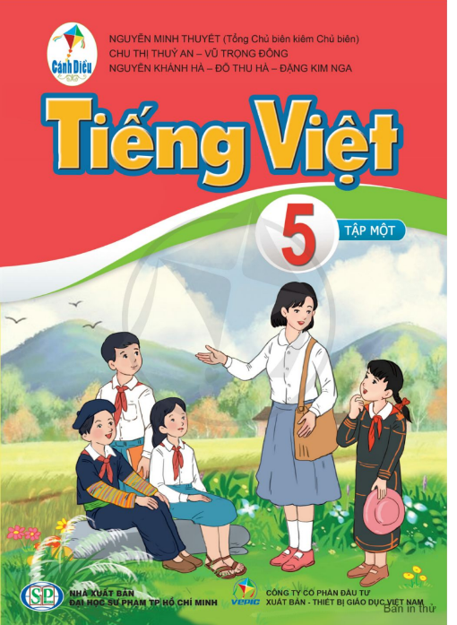Sách giáo khoa Tiếng Việt 5- Tập một- Cánh Diều