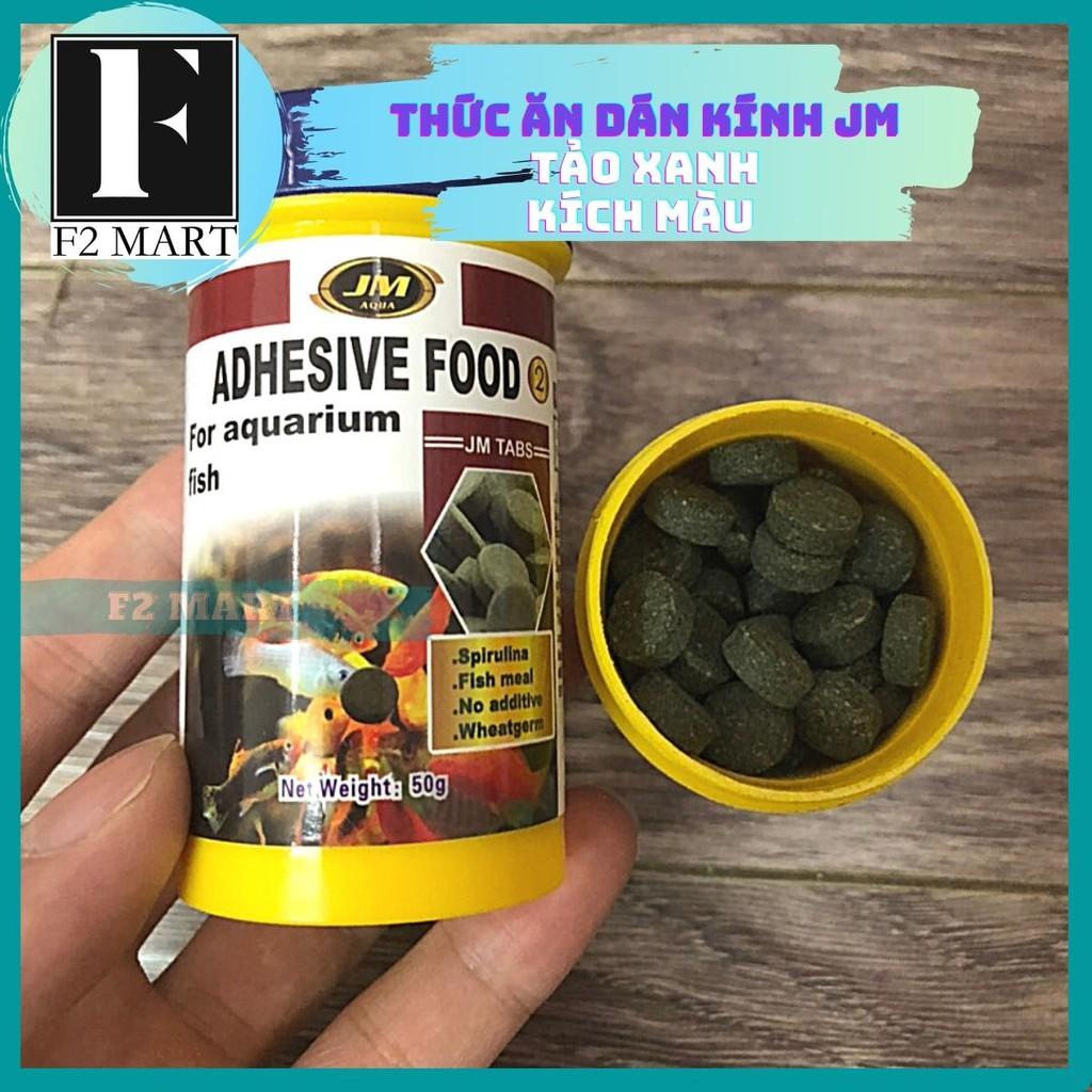 Thức ăn dán kính Adhesive Food của JM Aqua cho cá cảnh thủy sinh hộp 50gr