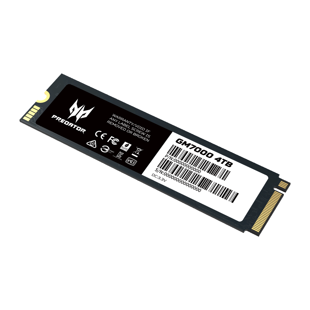 Ổ cứng Acer SSD Predator GM7000 NVMe PCIe Gen4 Gaming Tốc độ đọc 7400 MB/s - HÀNG CHÍNH HÃNG Bảo hành 5 năm