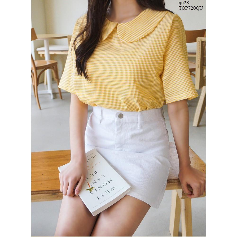 TOP636 ÁO SƠ MI NỮ CỔ SEN