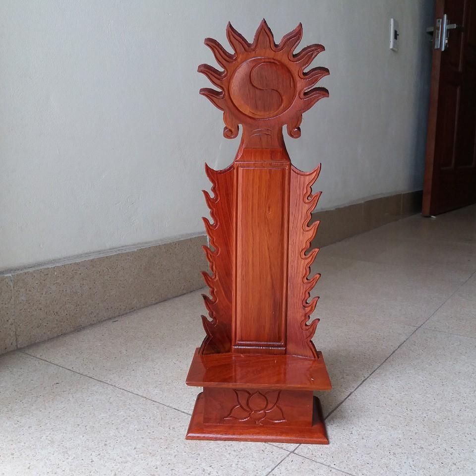 Đồ thờ -bài vị gỗ hương kích thước cao 45cmx18cmx11cm