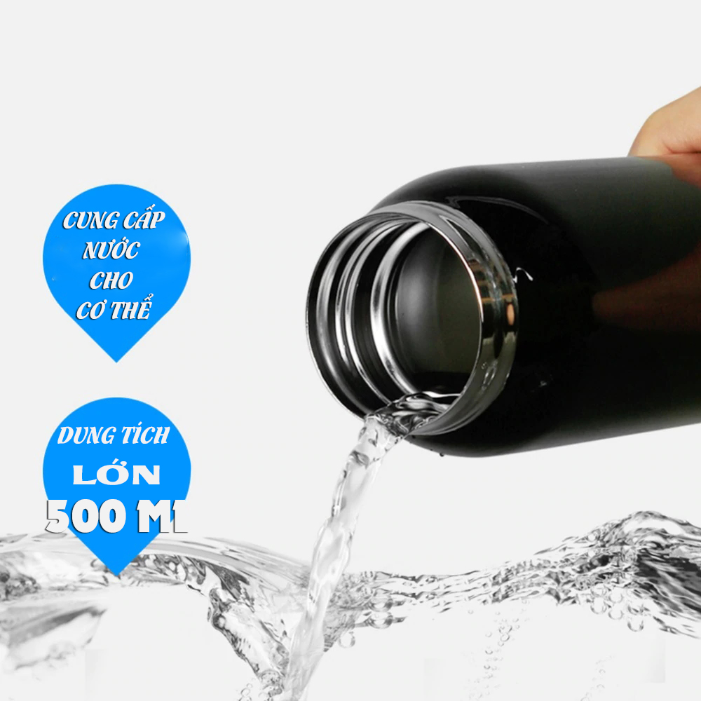 [Mẫu mới] Bình Đựng Nước Thể Thao Giữ Nhiệt Inox Không Gỉ 304 ESL-053 650ml Gắn Trên Xe Đạp/ Ô tô/ Xe Hơi Có Ống Hút - Mai Lee