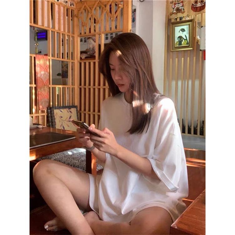 Bộ Thun Trơn Cộc Tay Dáng Rộng