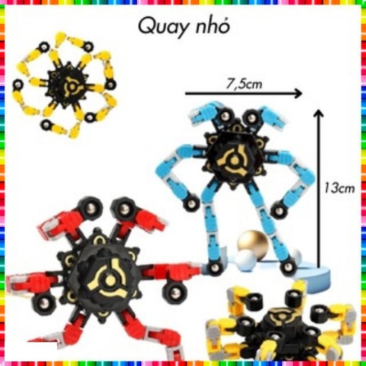 Con quay spinner phát sáng có đèn đồ chơi vận động cho bé