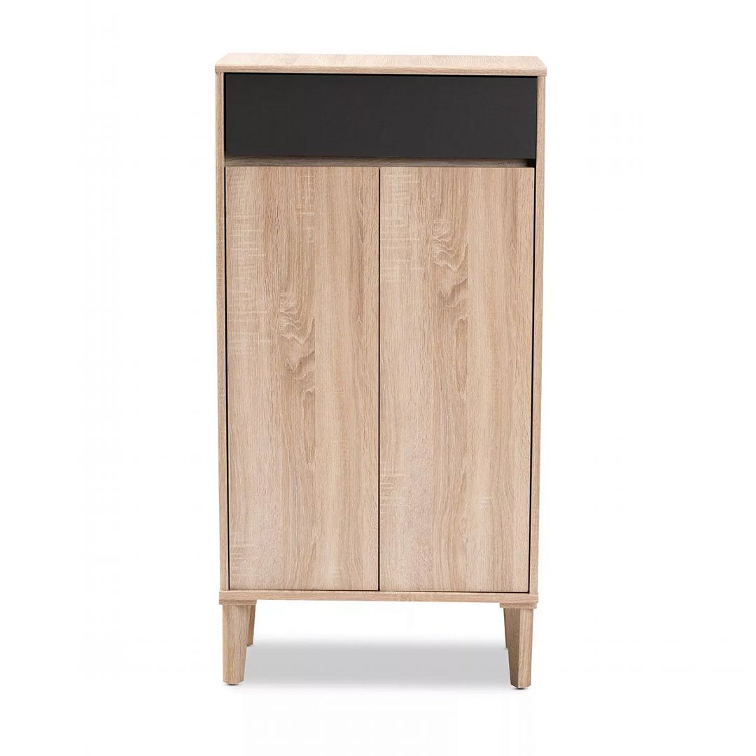 Kệ để giầy gỗ hiện đại SMLIFE Ronde | Gỗ MDF dày 17mm chống ẩm | D70xR35xC120cm