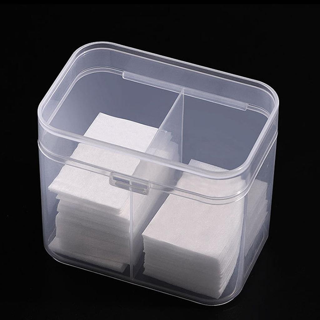 2x2 Spaces Cosmetic Nail Wipes Storage Holder Box Cotton Swabs Pads Container