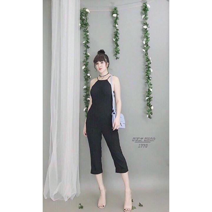 JUMPSUIT DÀI CỘT NƠ SAU LƯNG