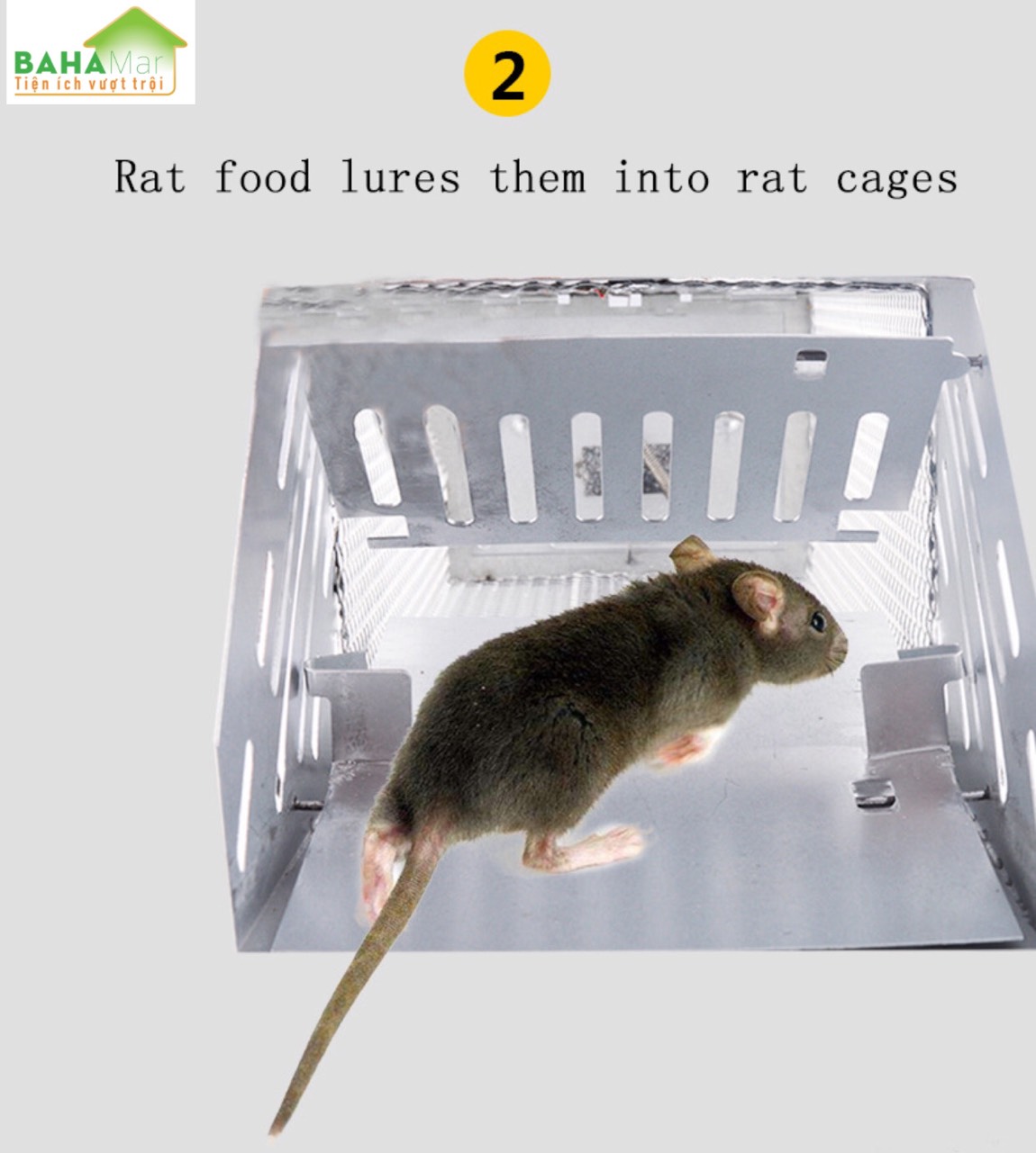 BẪY CHUỘT LIÊN HOÀN TÁI SỬ DỤNG - BẮT CHUỘT TỰ ĐỘNG AN TOÀN VỚI NGƯỜI DÙNG &quot;BAHAMAR&quot; Có thể bắt một số chuột tại một thời gian, rất khó khăn cho chuột trốn thoát khi đã vào bẫy