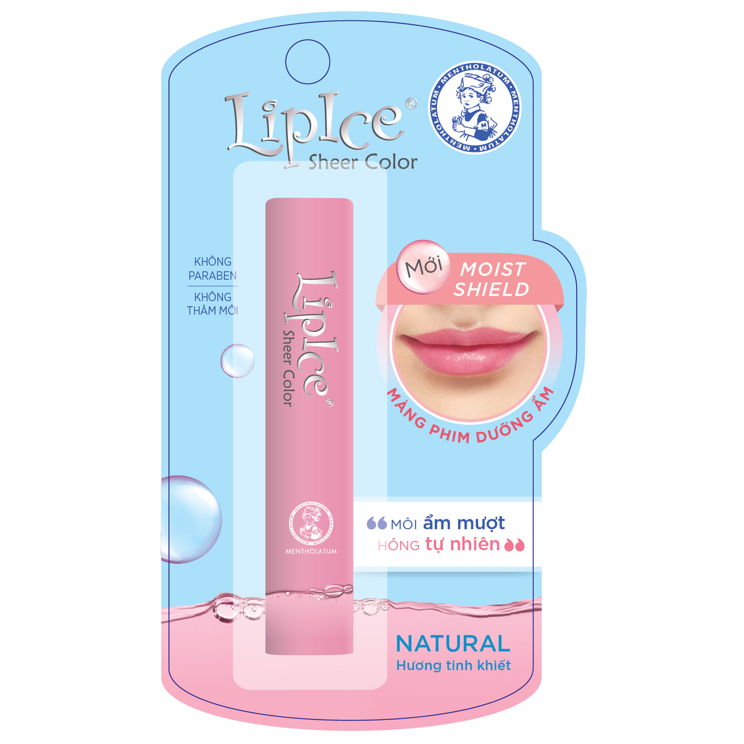 LipIce Son Dưỡng Có Màu Tự Nhiên Hương Tinh Khiết Sheer Color Natural 2.4g