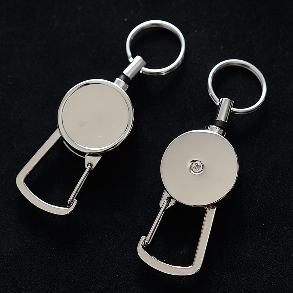 Anti-theft Telescopic Keychain Anti-lost Key Ring Easy Pull Clasp Key Buckle