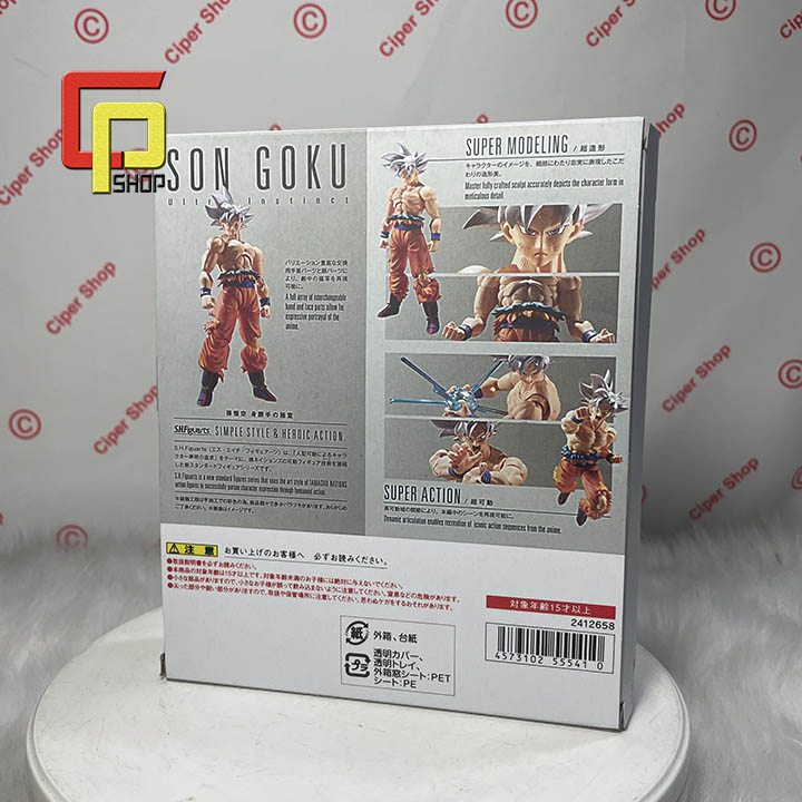 Mô hình Son goku Vô cực Có Khớp - Figure Action Son Goku Ultra Instinct SHF