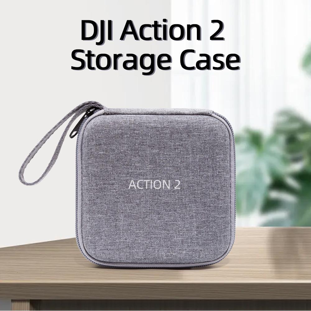 Đối với DJI Action 2 Túi lưu trữ Lingmo DJI Máy ảnh thể thao Túi ly hợp mang theo hộp đựng cho DJI Hành động 2 Phụ kiện hộp