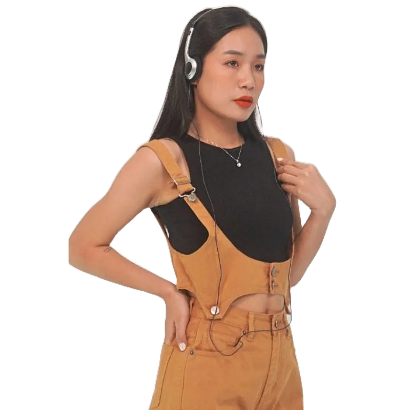 Quần Jean Nữ Ông Đứng + Áo Yếm Nữ Ngắn Y8 - Sự Kết Hợp Đỉnh Cao từ Thương Hiệu Samma Jeans