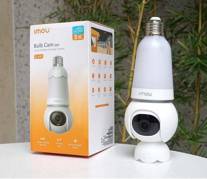 Hình ảnh Camera bóng đèn IMOU Bulb Cam IPC-S6DP 2K/ 3K, quay quét 360 độ, có màu ban đêm, đàm thoại 2 chiều, phát hiện xe cộ - Hàng chính hãng