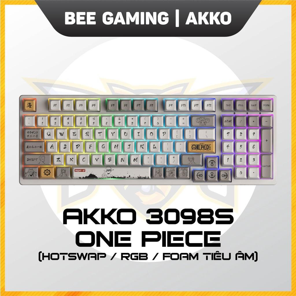 Bàn phím cơ chính hãng AKKO 3098S One Piece (Hotswap / RGB / Foam tiêu âm / AKKO CS Jelly sw