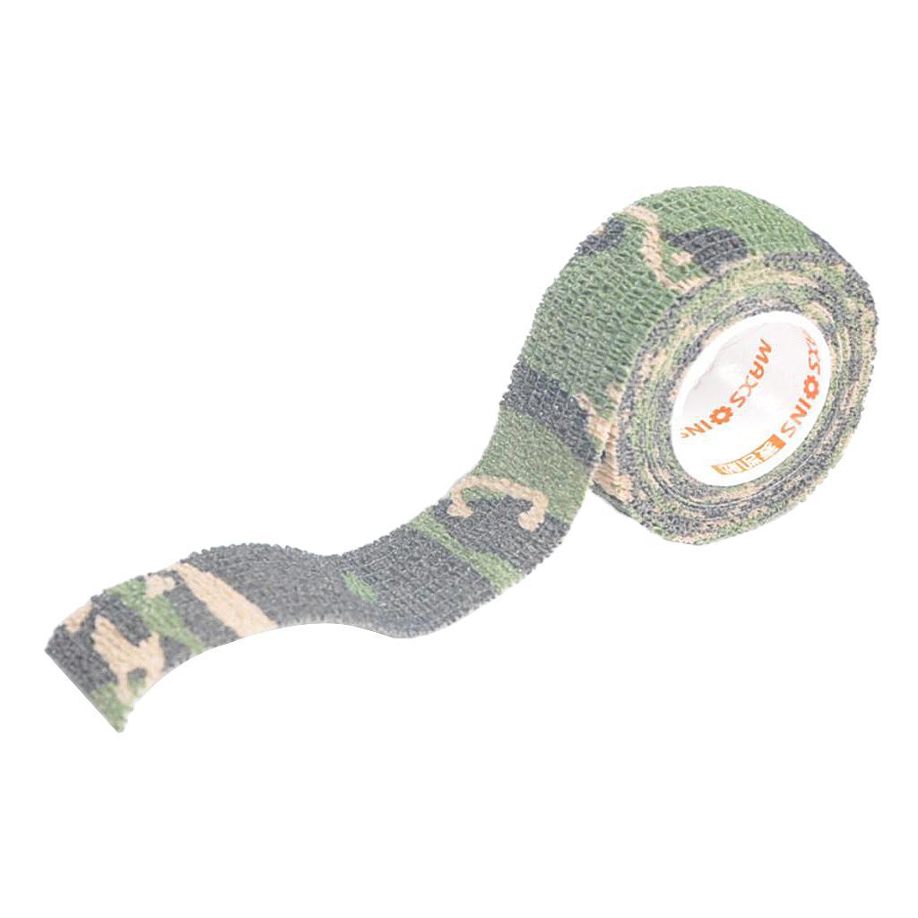 2-6pack Camouflage Non Woven Self Adhesive Cohesive Wrap Bandage Tape 1 Inch