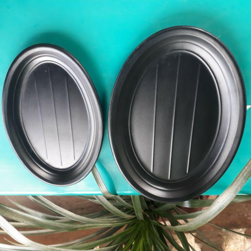 Khay đĩa bầu đục kiểu Nhật màu đen nhám chất liệu Melamine 100% cao cấp, đĩa nhà hàng khách sạn- Hàng xuất khẩu