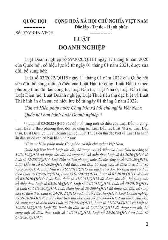 Sách - Luật doanh nghiệp ( Sửa đổi, bổ sung năm 2022)  - ndbooks